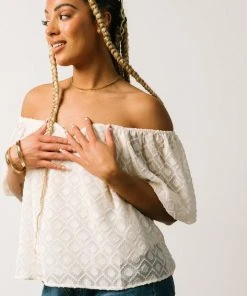 FT Boho Caitlyn Puff Sleeve Sweetheart Top | Ivory 15 FT Boho Caitlyn Puff Sleeve Sweetheart Top | Ivory