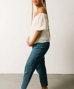 FT Boho Caitlyn Puff Sleeve Sweetheart Top | Ivory 14 FT Boho Caitlyn Puff Sleeve Sweetheart Top | Ivory