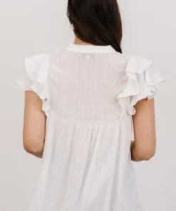 HAY Callie Pleated Top | Off White
