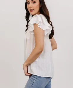 HAY Callie Pleated Top | Off White