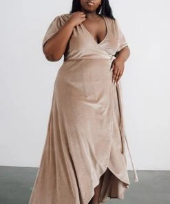 BB Custom Calvin Sparkle Velvet Wrap Dress | Shell