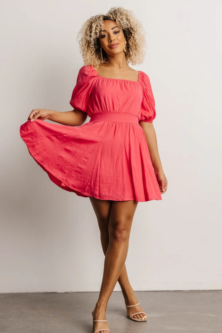 FT Camille Short Dress | Pink Dresses 2 FT Camille Short Dress | Pink Dresses