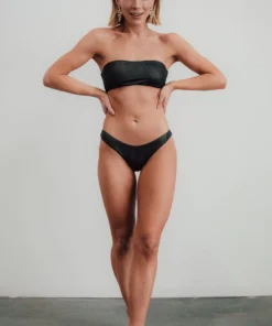 EN Swim Cancun Bikini Bottom | Black Shimmer