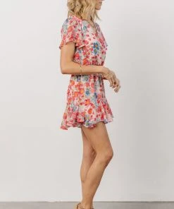 SL Candy Romper | Pink + Blue Floral Shop All