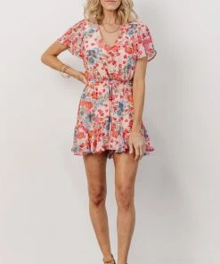 SL Candy Romper | Pink + Blue Floral Shop All