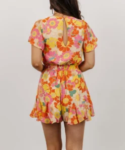 SL Candy Romper | Retro Multi Floral Vacation