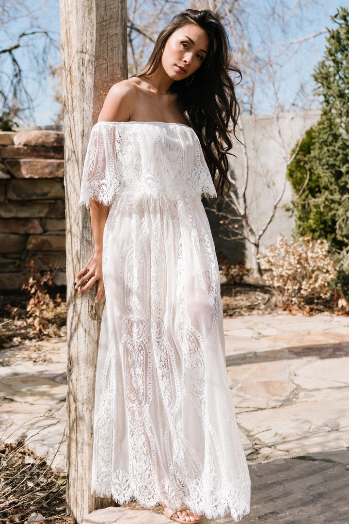 BB Custom Caroline Lace Maxi Dress | Off White 13 BB Custom Caroline Lace Maxi Dress | Off White