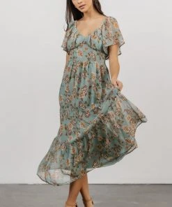 IL Cassidy Maxi Dress | Light Jade Floral Dresses
