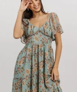 IL Cassidy Maxi Dress | Light Jade Floral Dresses