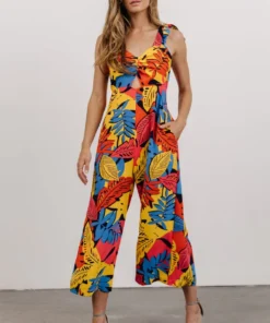 SL Jumpsuits Catalina Cut Out Jumpsuit | Multi Color Print