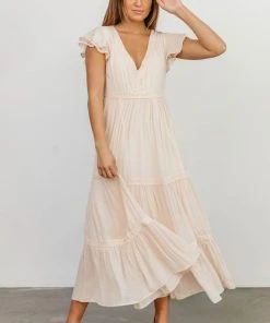 POL Cecilia Boho Maxi Dress | Natural