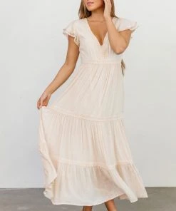 POL Cecilia Boho Maxi Dress | Natural