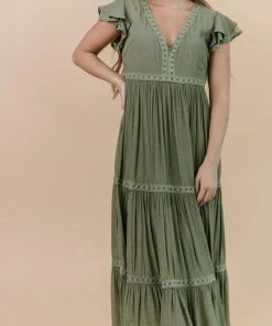 POL Dresses Cecilia Boho Maxi Dress | Olive 8 POL Dresses Cecilia Boho Maxi Dress | Olive