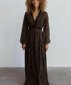 AK Dresses Cha Cha Print Maxi Dress | Black 7 AK Dresses Cha Cha Print Maxi Dress | Black