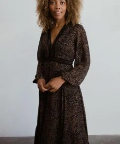 AK Dresses Cha Cha Print Maxi Dress | Black 8 AK Dresses Cha Cha Print Maxi Dress | Black