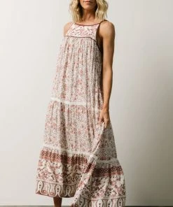 IL Chase Tiered Dress | Mauve Multi Print