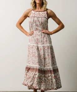 IL Chase Tiered Dress | Mauve Multi Print