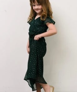 BB Custom Dresses Child Grace Sparkle Gown | Emerald 10 BB Custom Dresses Child Grace Sparkle Gown | Emerald
