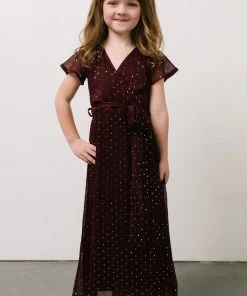 BB Custom Child Grace Sparkle Gown | Mulberry