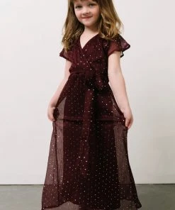 BB Custom Child Grace Sparkle Gown | Mulberry