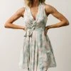 Soi Chrissy Mini Wrap Dress | Robin Blue Floral