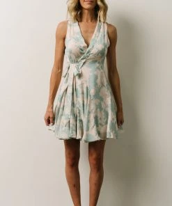 Soi Chrissy Mini Wrap Dress | Robin Blue Floral