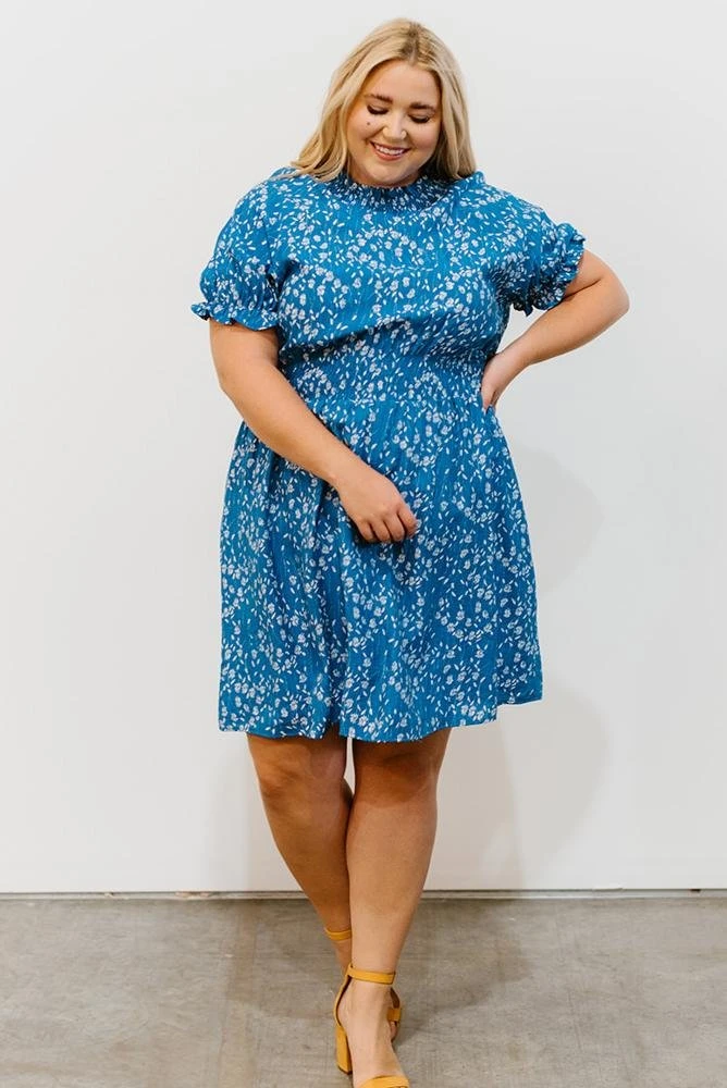 HAY Clarice Print Dress | Blue 8 HAY Clarice Print Dress | Blue