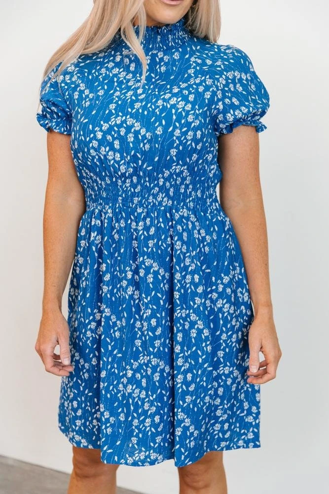 HAY Clarice Print Dress | Blue 3 HAY Clarice Print Dress | Blue