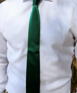 BB Custom Baltic Born Exclusive Classic Satin Tie | Forest