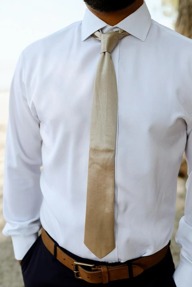 BB Custom Classic Satin Tie | Gold Baltic Born Exclusive 1 BB Custom Classic Satin Tie | Gold Baltic Born Exclusive