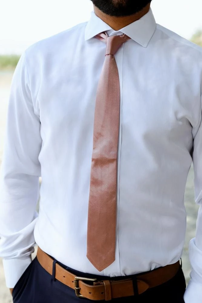 BB Custom Classic Satin Tie | Rose Baltic Born Exclusive 1 BB Custom Classic Satin Tie | Rose Baltic Born Exclusive