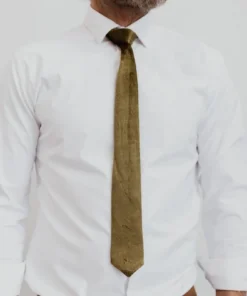 BB Custom Classic Velvet Tie | Olive