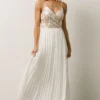Soi Claude Lace Bodice Maxi Dress | Ivory