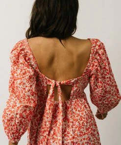 BS Clem Baby Doll Mini Dress | Orange Floral