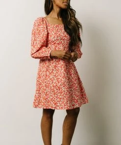 BS Clem Baby Doll Mini Dress | Orange Floral