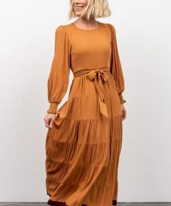 IL Dresses Colbie Tiered Maxi Dress | Camel