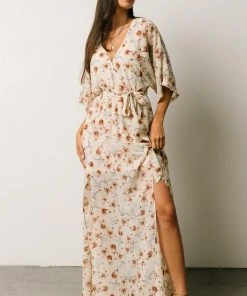 AK Corinth Maxi Dress | Cream Floral