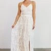 JH Dresses Cozette Lace Gown | White