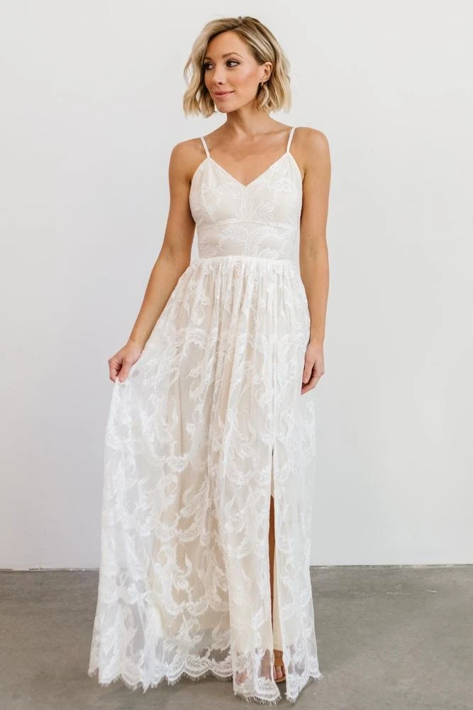 JH Dresses Cozette Lace Gown | White 1 JH Dresses Cozette Lace Gown | White