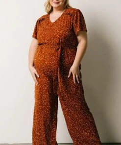 HAY Dakota Jumpsuit | Rust Print Best Sellers