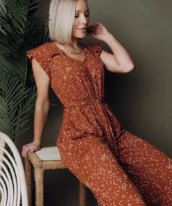 HAY Dakota Jumpsuit | Rust Print Best Sellers