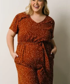 HAY Dakota Jumpsuit | Rust Print Best Sellers