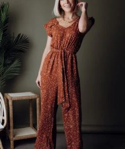 HAY Dakota Jumpsuit | Rust Print Best Sellers