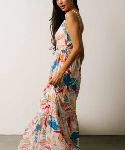 FT Dresses Desmond Tiered Maxi Dress | Multi Print
