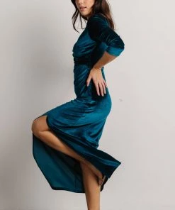 BB Custom Devman Bodycon Velvet Maxi Dress | Peacock Shop All