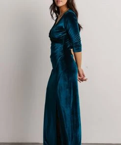 BB Custom Devman Bodycon Velvet Maxi Dress | Peacock Shop All