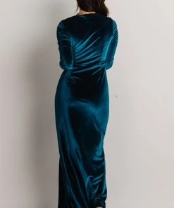 BB Custom Devman Bodycon Velvet Maxi Dress | Peacock Shop All