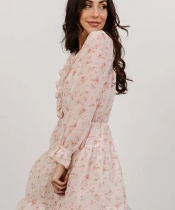 AK Doris Mini Dress | Blush Floral Dresses