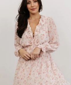 AK Doris Mini Dress | Blush Floral Dresses