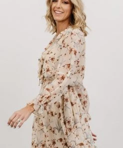 AK Doris Mini Dress | Cream Floral